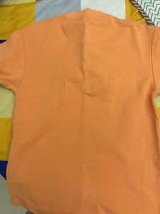 Orange 'Circulation' Graphic T-Shirt