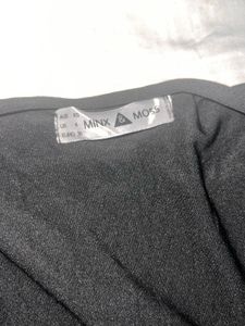 Chic Black Ruched Mini Dress