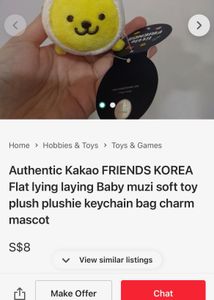 Authentic Kakao FRIENDS KOREA Flat lying laying