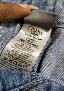 NEXT Blue Denim Torn Shorts For Girls