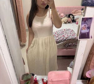 white maxi frock dress