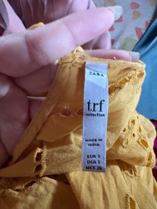 Zara yellow chic top