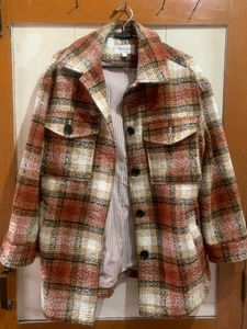 For Lady Trendy Plaid Shacket