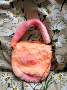 Fuzzy Butterfly Mini Bag