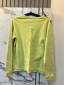 Lime Green Graphic Long Sleeve Top, Bust- 38/36