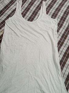 White Camisole Long Length Full Size