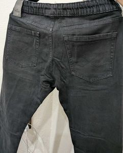 Stylish Black Denim Joggers