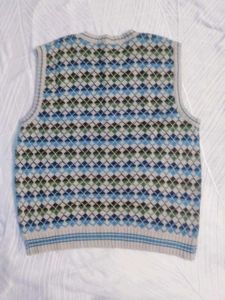 Argyle Knit Sweater Vest