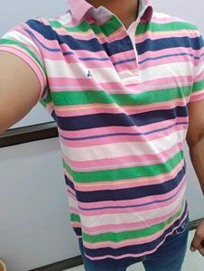 Colorful Striped Polo Shirt