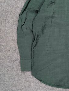 Max Green Textured Button-Up Shirt