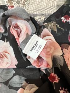 Chic Floral Off-Shoulder Midi Dress