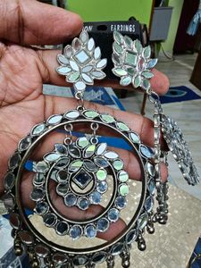 Oxidized Mirror Earrings