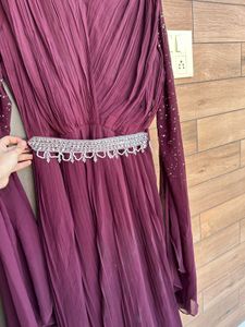 Elegant Wine  Maxi Dress