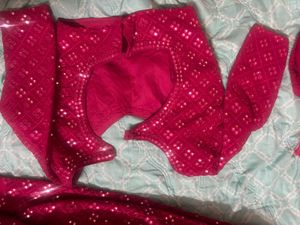 Stunning Pink Sequined Lehenga Choli