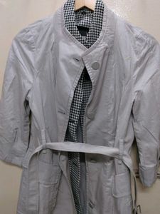 Elegant Grey Trench Coat