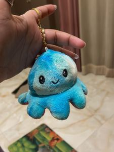Reversible Octopus Plush Keychain