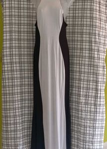 Chic Black &amp; White Maxi Dress