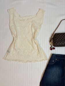 Fairycore Lace Top