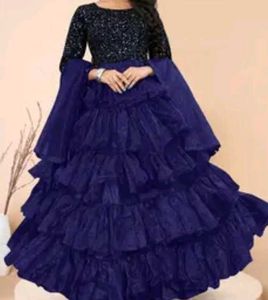 Stunning Blue Sequined gown