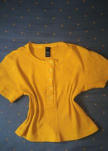 Ribbed Henley Top