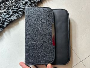 Black Lace Detail Crossbody Bag