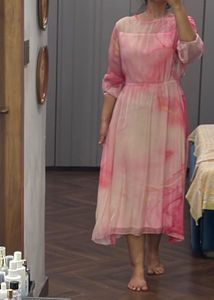 Beautiful Pink Tie-Dye Dress