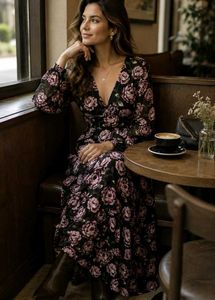 Elegant Floral Maxi Dress