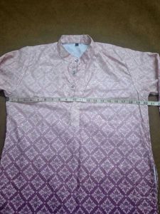 Men's Ombre Kurta Pink and Purple