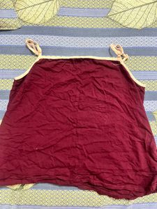 Maroon Camisole Top