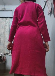 Pink black green  Knit Kurti woolen winter wear