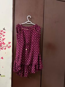 Maroon Sharara Set