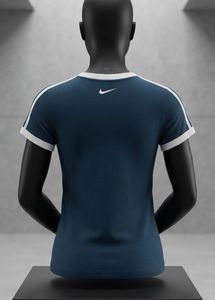 Nike Blue Striped Trim T-Shirt
