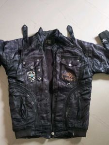 Stylish Black Faux Leather Jacket