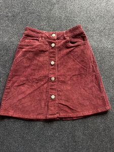 Corduroy A-Line Skirt