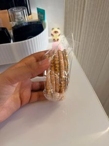 Sparkling Peach Bangles 8 pcs
