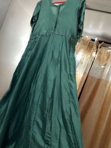 Satin Silk Pakistani embroidery Gown
