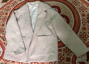 Cream Oversized Blazer