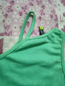 Green Sleeveless Tank Top