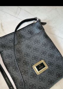 Guess Monogram Crossbody Bag