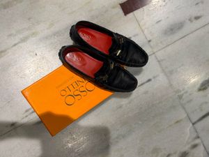 Rosso Brunello Black Loafers