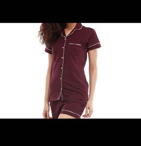 NITE FLITE Cotton Solid Top and Shorts Set