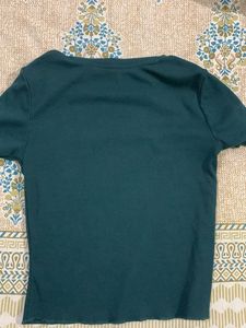 Green "But Who Cares" T-Shirt