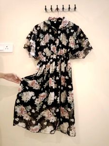 Floral Print Midi Dress