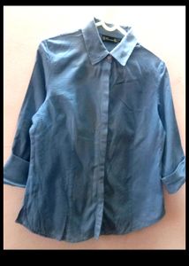 Blue Plaid Button-Down