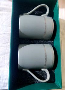 Set of 2 Elegant Mugs/ Gift for friends