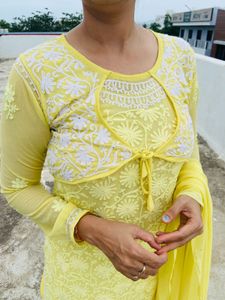 Yellow Embroidered Kurta Set