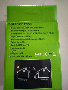 🆕 SOLAR MOTION SENSOR LIGHT (New Without Tag)
