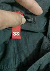 Dark Grey Button-Up Shirt