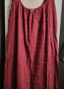 New Red Printed night suit