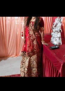 Red Velvet Lehenga Choli